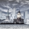 Foggy New York Harbor